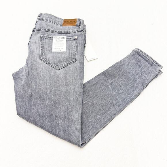 Wildfox The Marianne Mid Rise Skinny Mystic Charcoal Gray Denim Jean Size 30 NWT - Picture 8 of 8